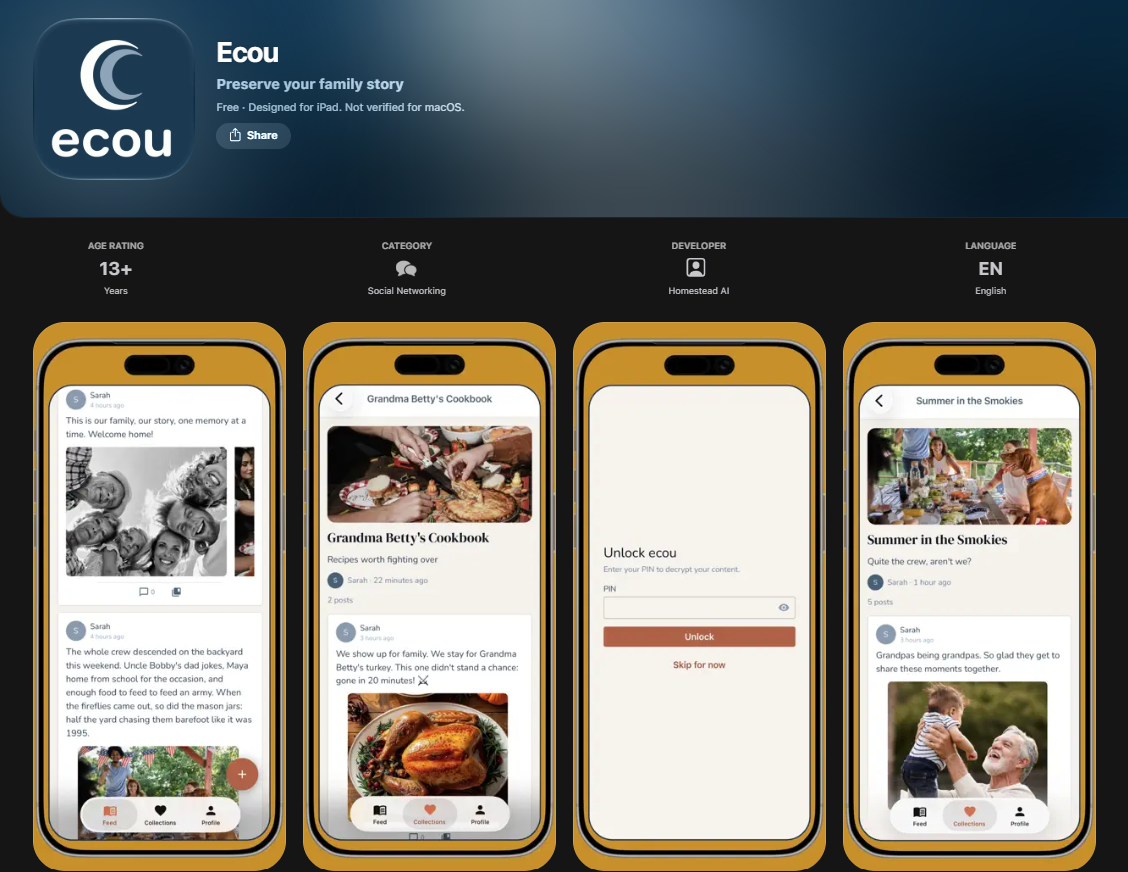 ecou on iOS